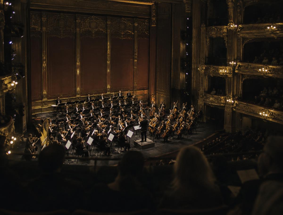 Palco en un concierto sinfónico